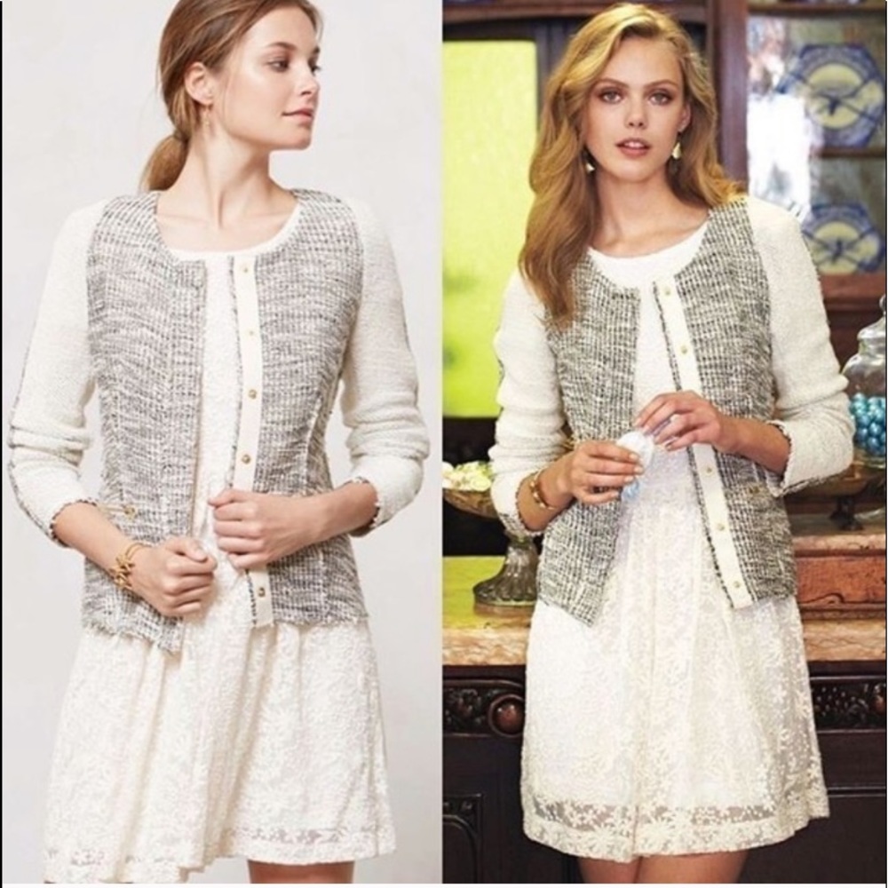 Cartonnier black white metallic sweater